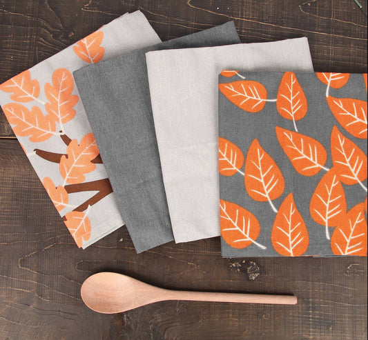 Fall Leaves Dish Towels & Spoon Set