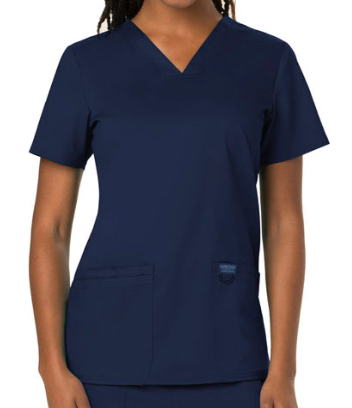 Workwear Revolution V-Neck Top - WW620-Navy
