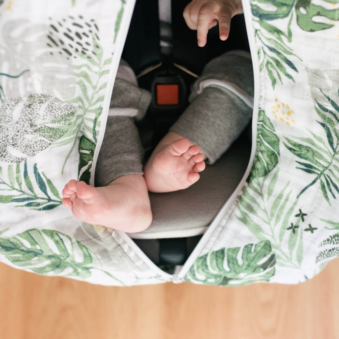 Rainforest Classic Muslin Car Seat Cover