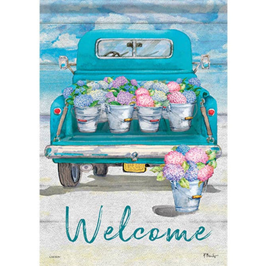 “Flower Truck” Dura Soft Garden Flag