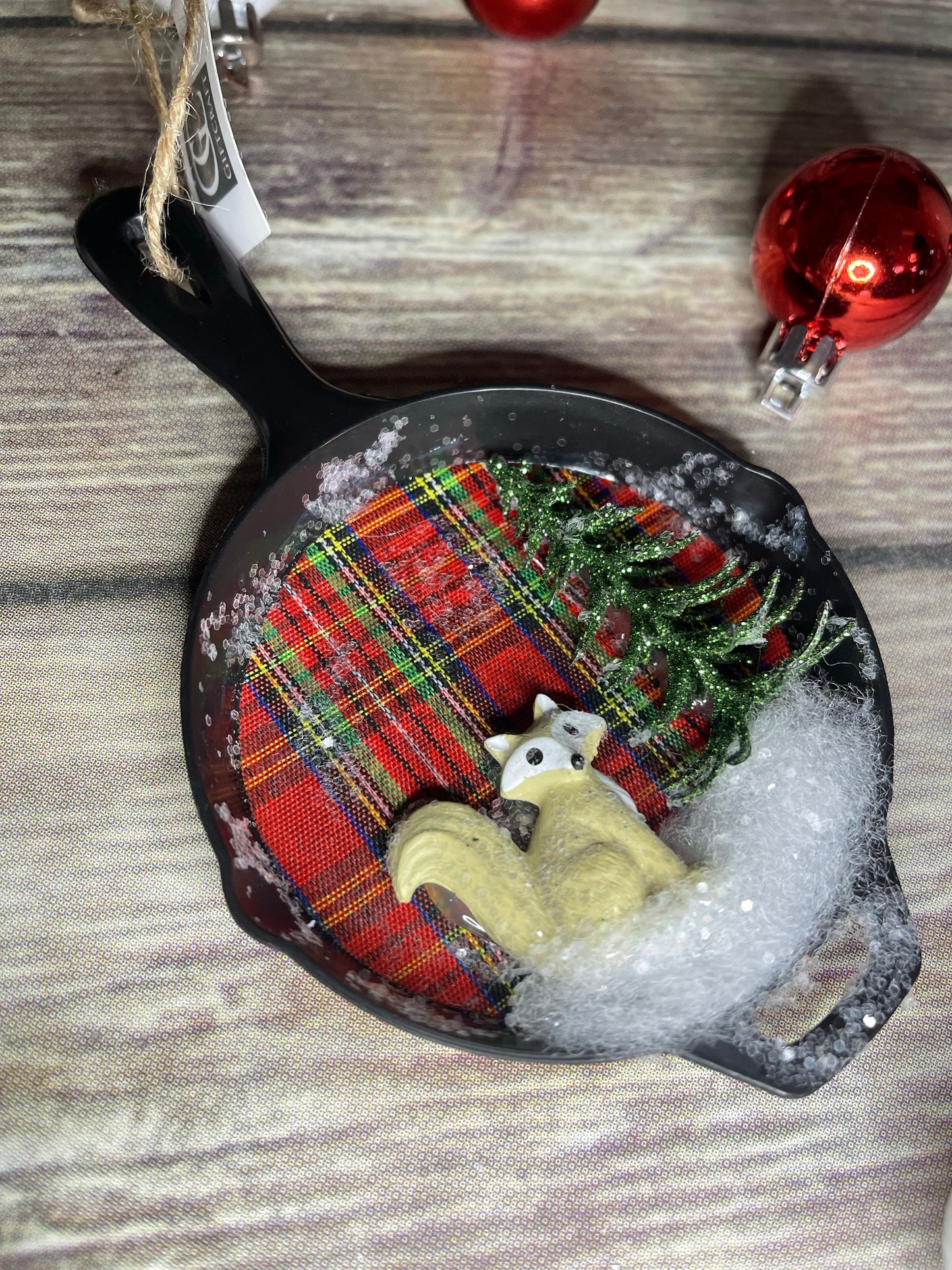 Plastic Frying Pan Ornament - Assorted
