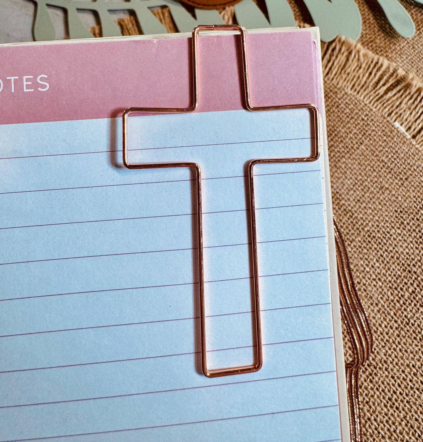Jumbo Cross Bookmark Paperclips