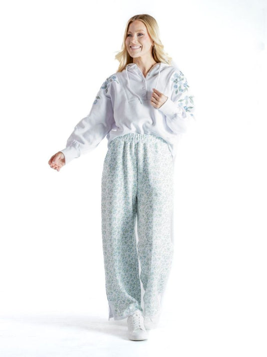 Simply Southern Blue Floral Pants