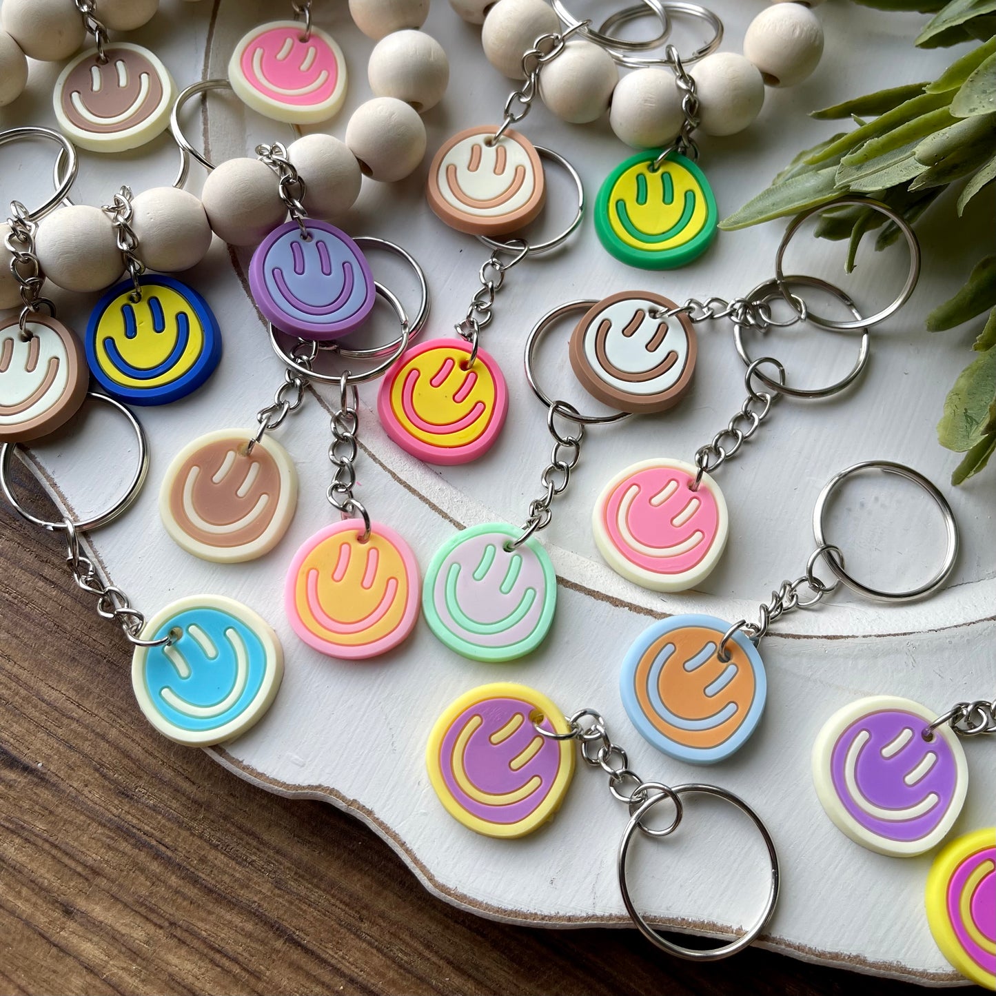 Smiley Face Keychains