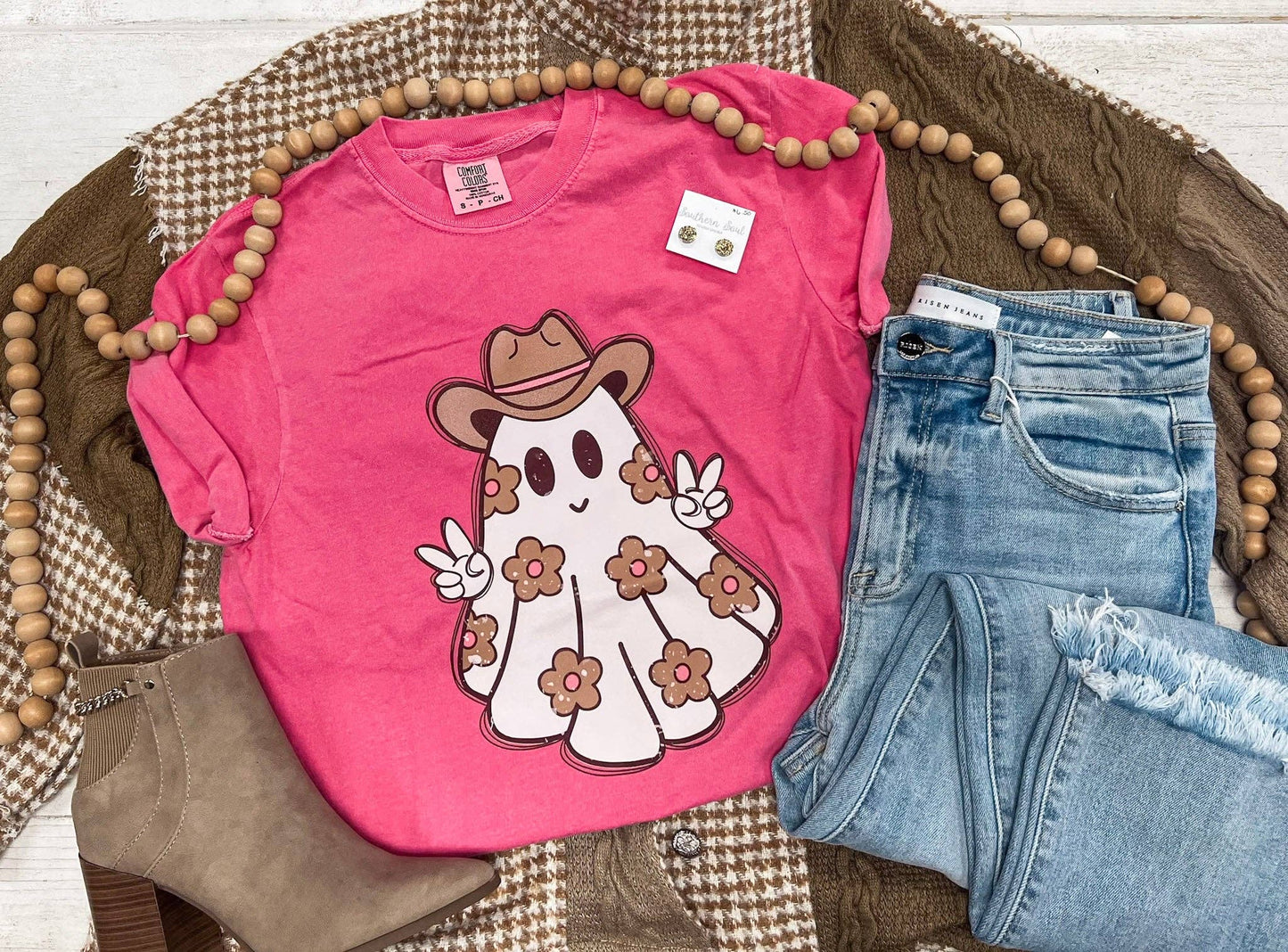 Pink Cowgirl Ghost Tee