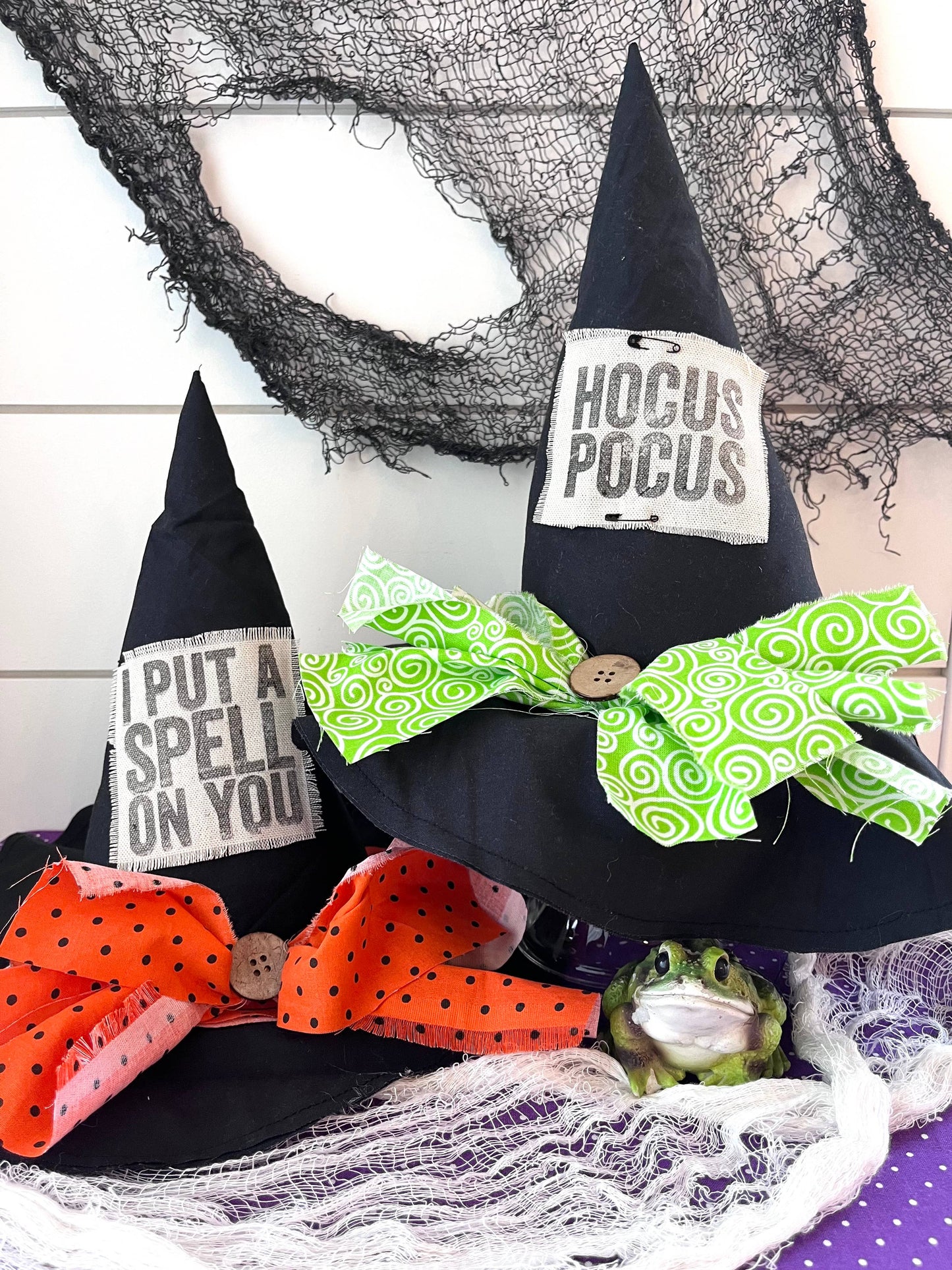 Primitive Witch Hat, Handmade Halloween Home Decor: Hocus Pocus