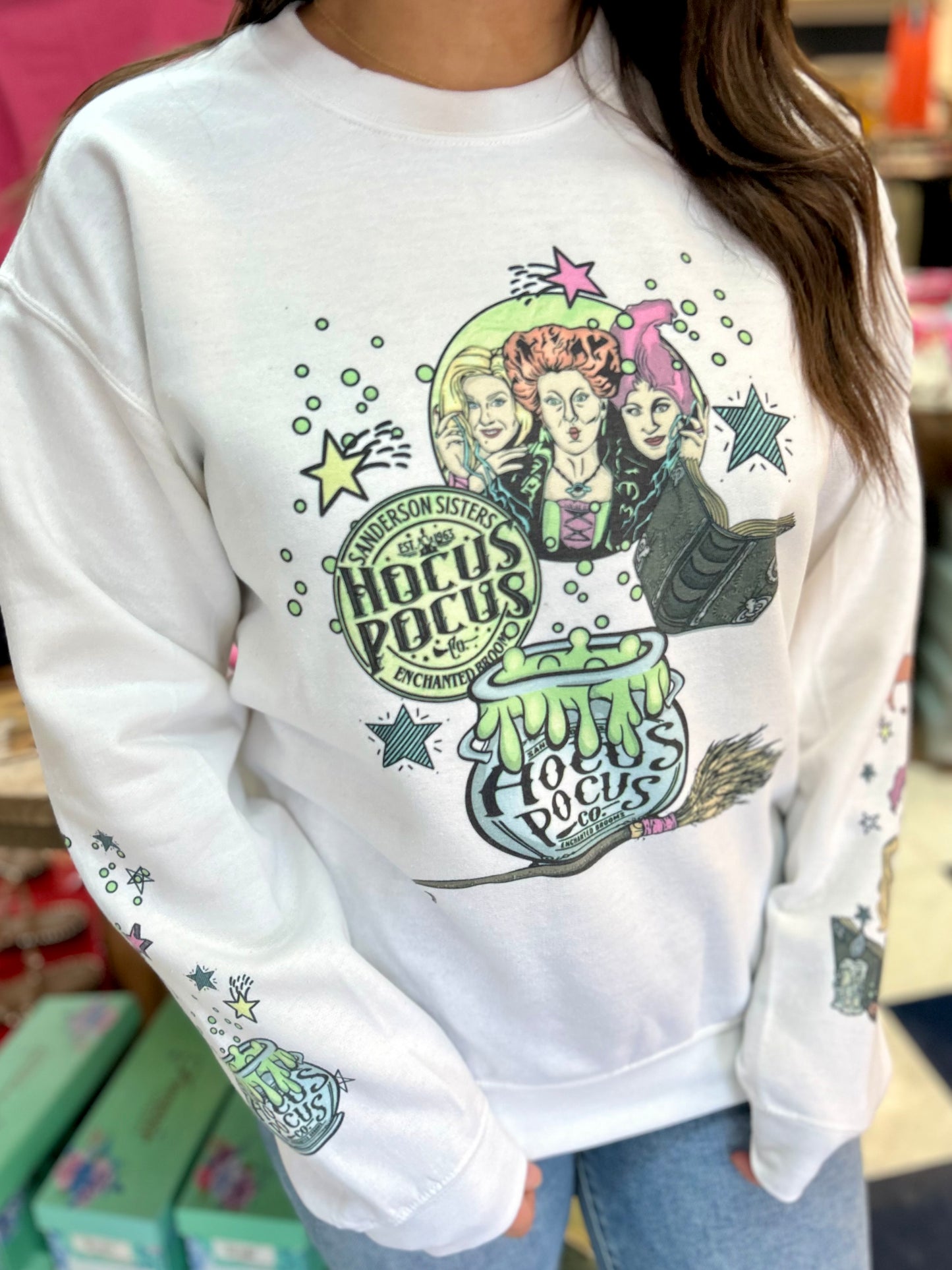 Hocus Pocus White Sweatshirt