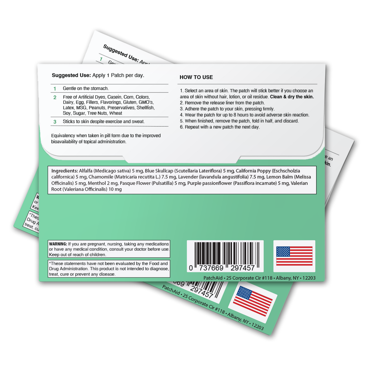 Sleep Aid Topical Patch for Kids - Melatonin-Free Sleep Aid: 1-Pack