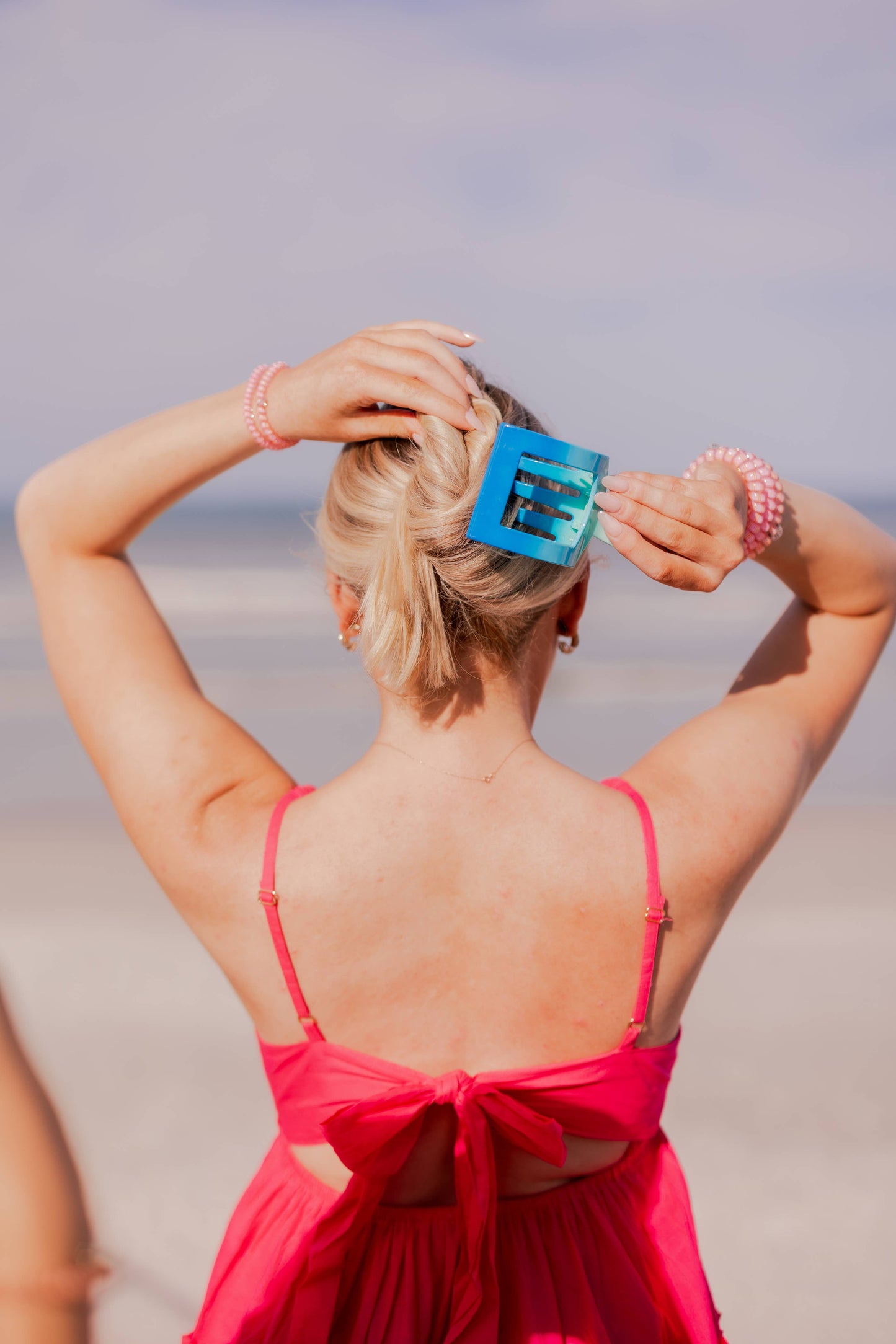 Poolside Large Flat Square Hair Clip