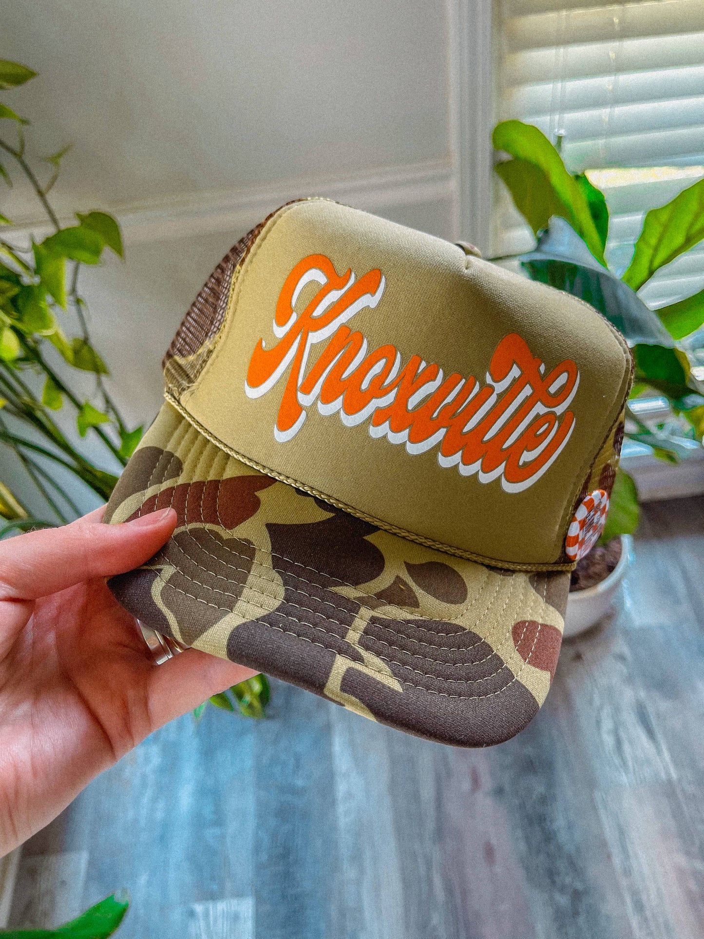 Knoxville, Tennessee Green Camp Trucker Hat
