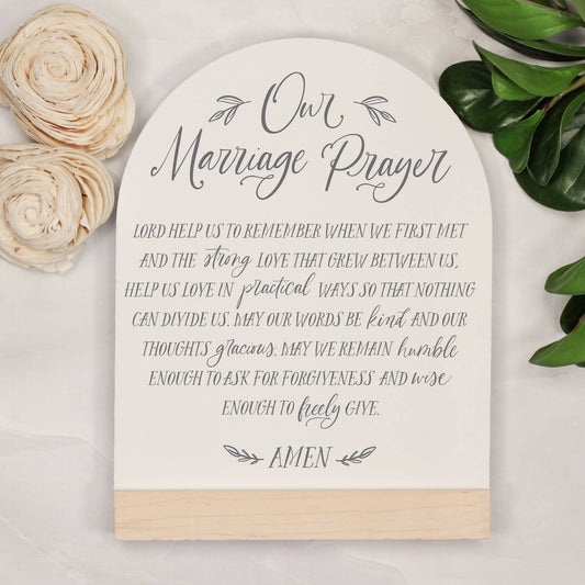 Our Marriage Prayer Arch Sign, Wedding Gift