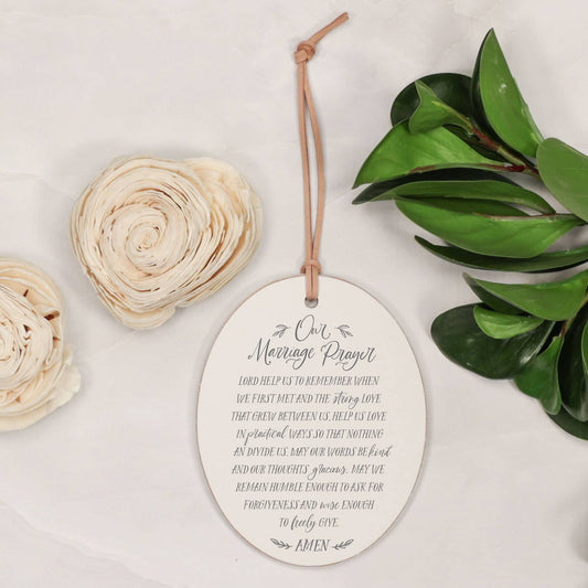 Our Marriage Prayer Wedding Gift Christmas Ornament