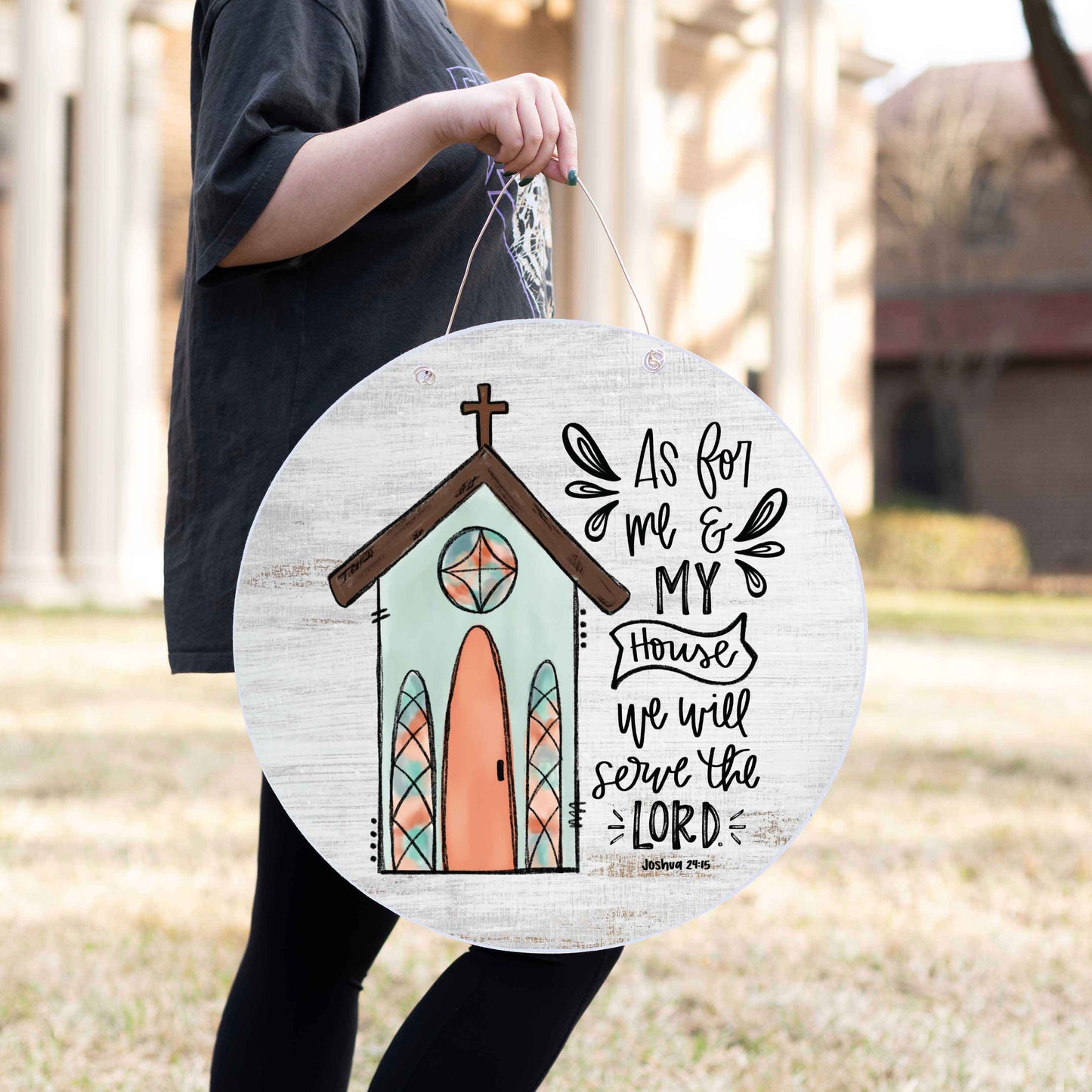 As For Me & My House Everyday Round Door Hanger