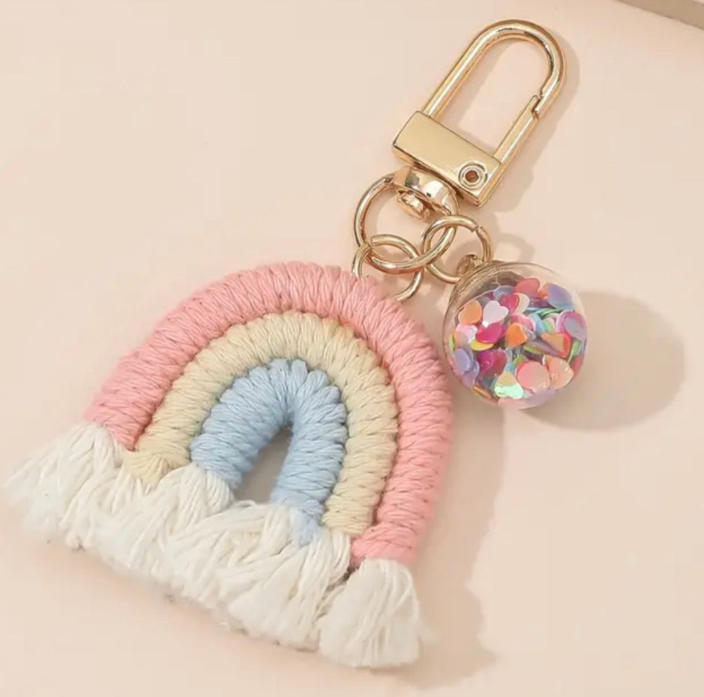 Bohemian Rainbow Keychain