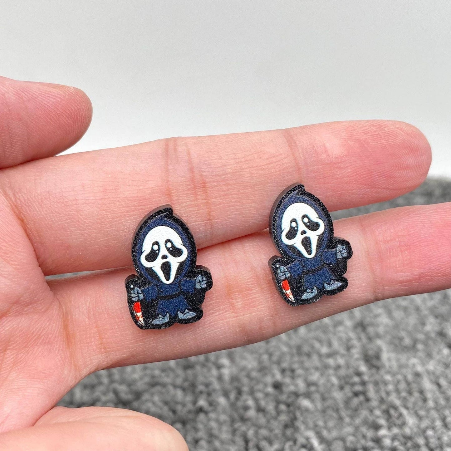 Halloween Character Acrylic Ear Studs