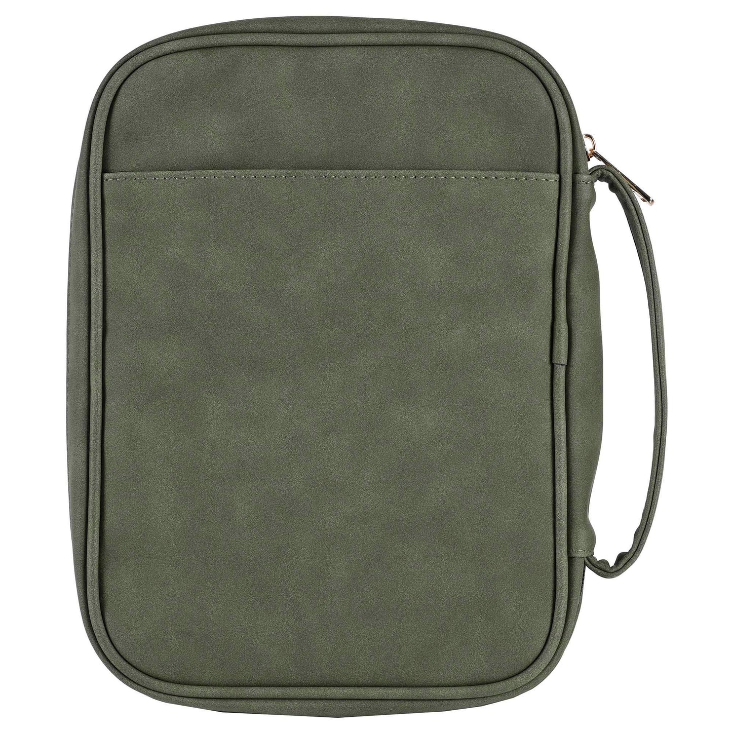 White Dove Bible Case Embroidered Cross Green XLarge