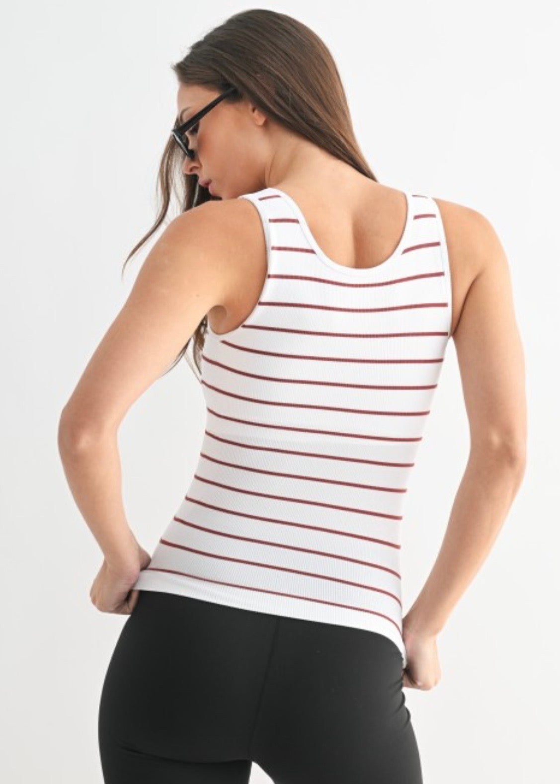 Rose Taupe Classic Ribbed Tank Top