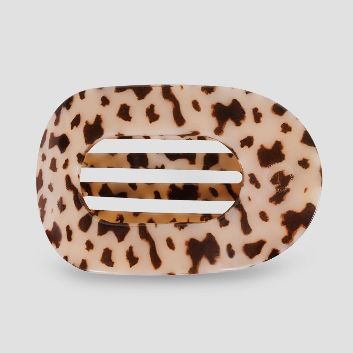 Blonde Tortoise Large Teleties Flat Round Clip