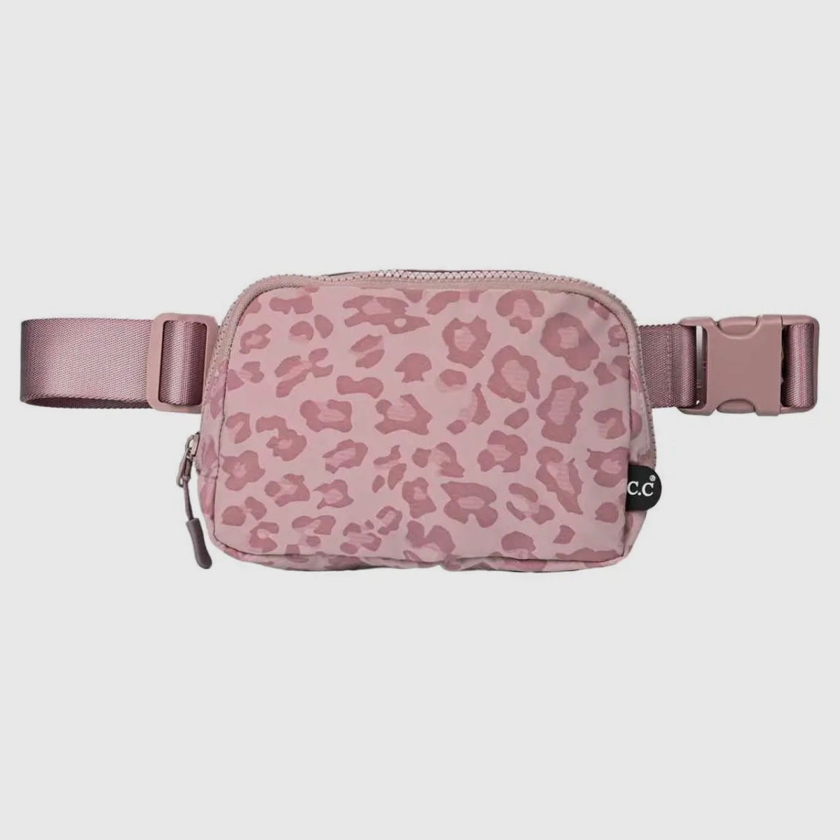 Rose Leopard Fanny Pack