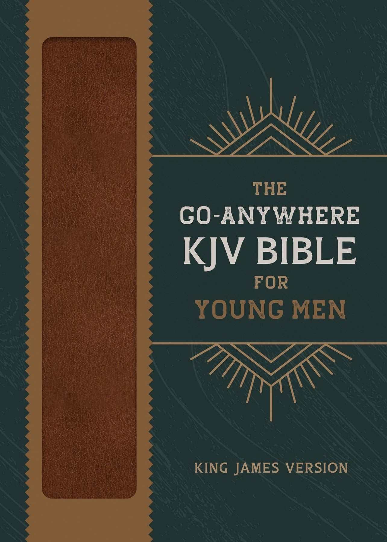 The Go-Anywhere KJV Bible For Young Men - Woodgrain Chestnut