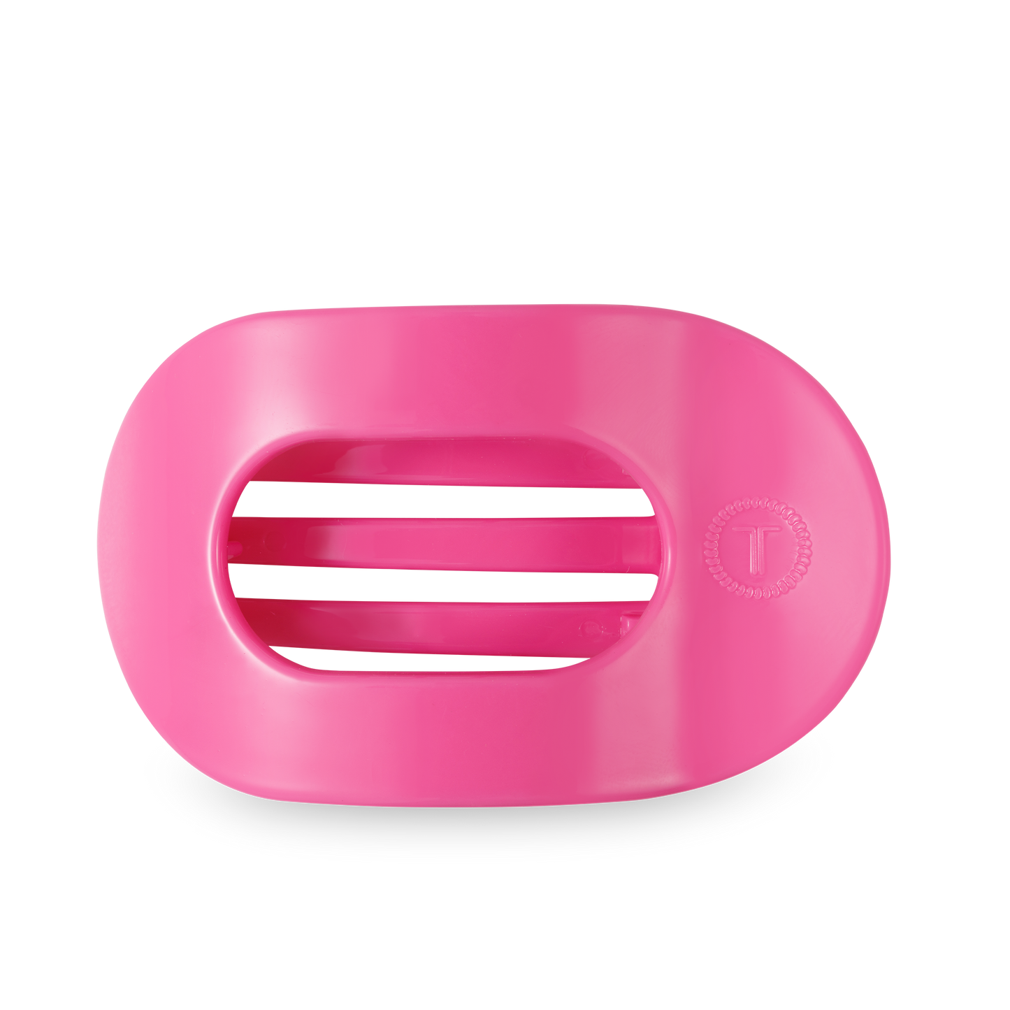 Paradise Pink Large Flat Round Hair Clip