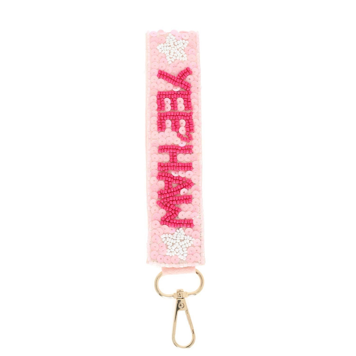 Western Yeehaw Long Strip Beaded Keychain