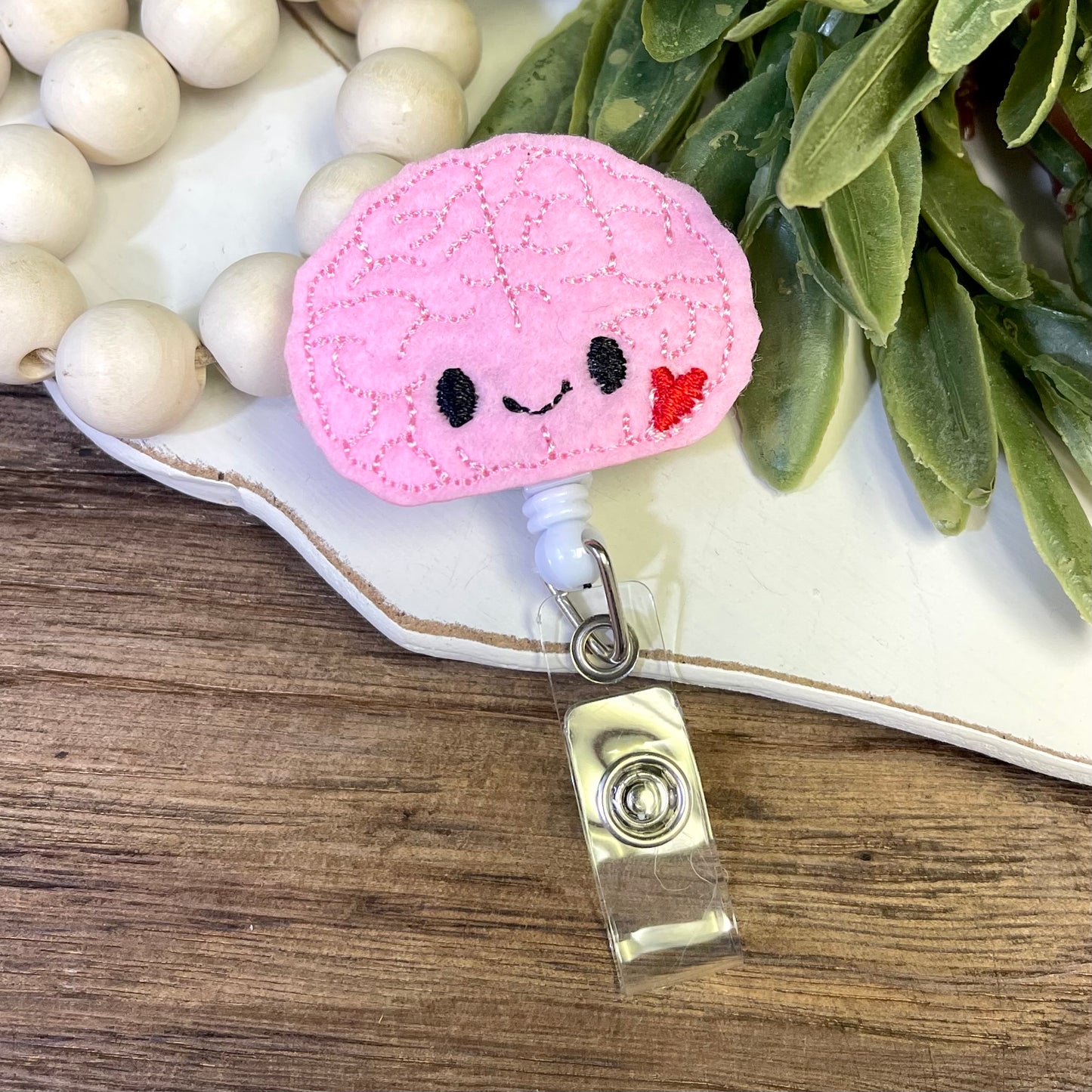 Brain Retractable Badge Reel