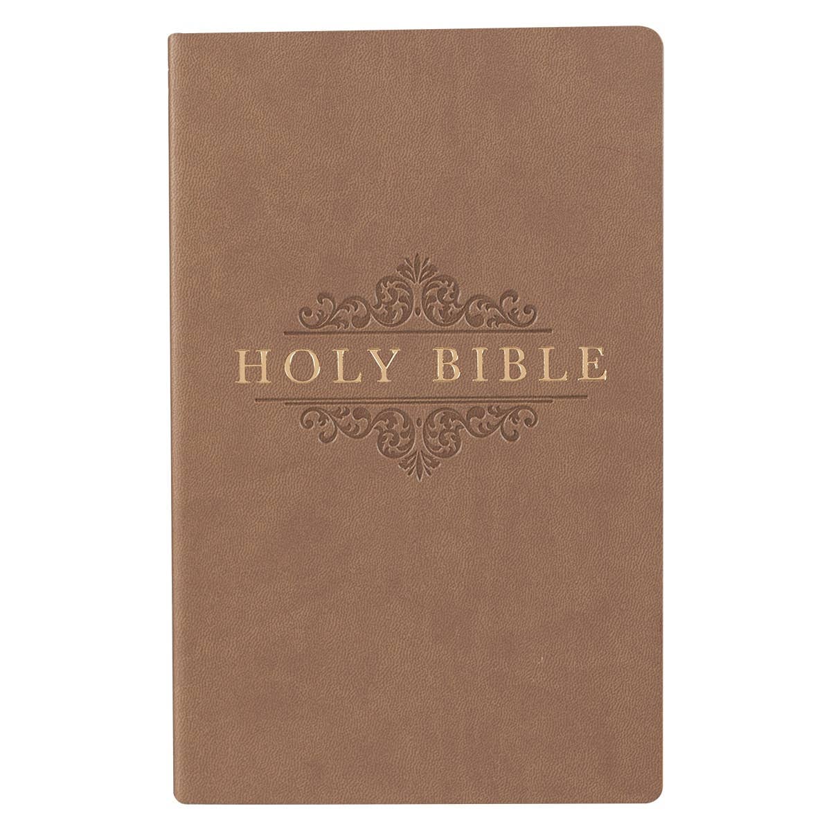 Gift & Award Tan Faux Leather KJV Bible