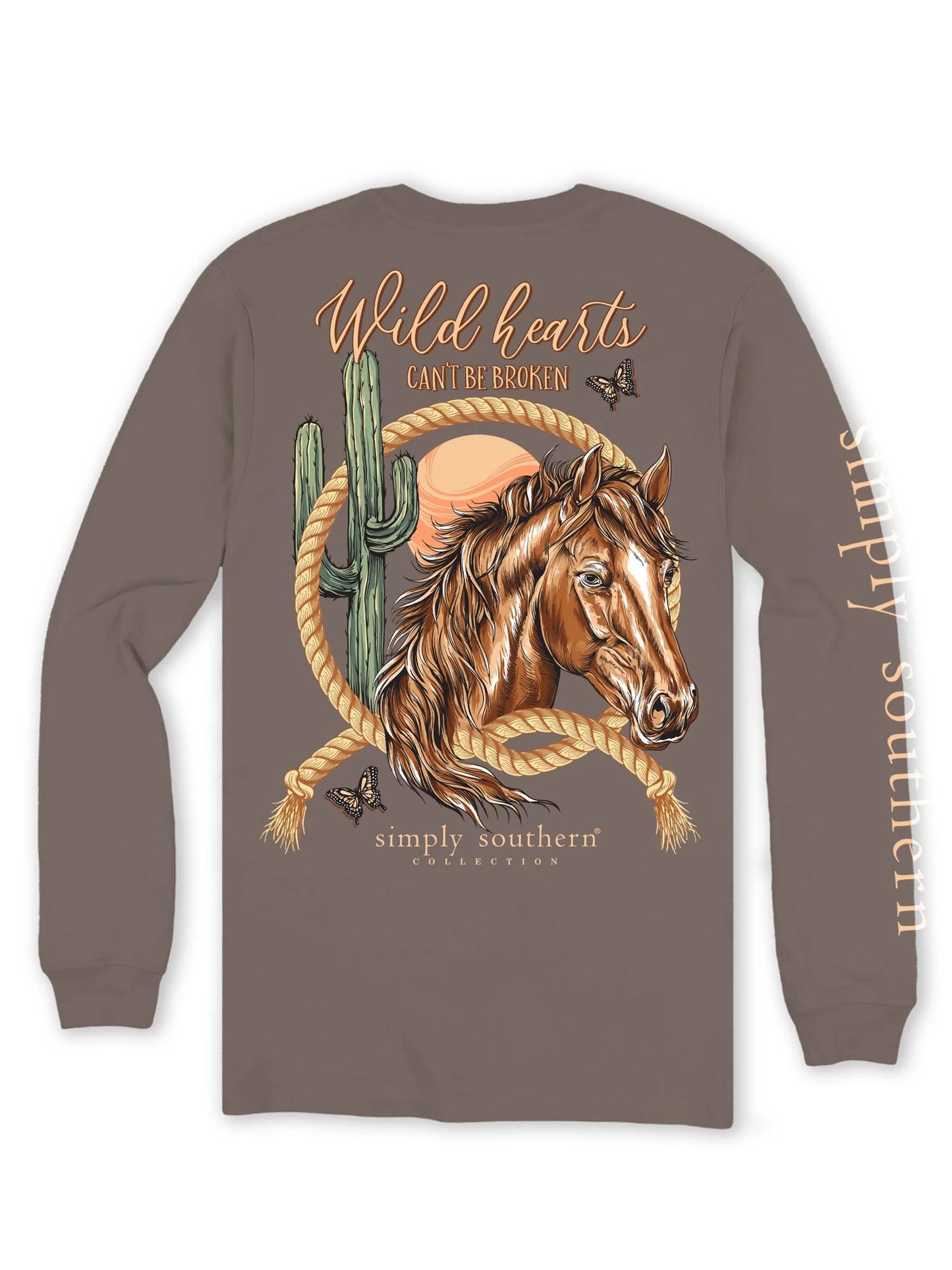 Simply Southern Wildheart Horse Long Sleeve Shirt