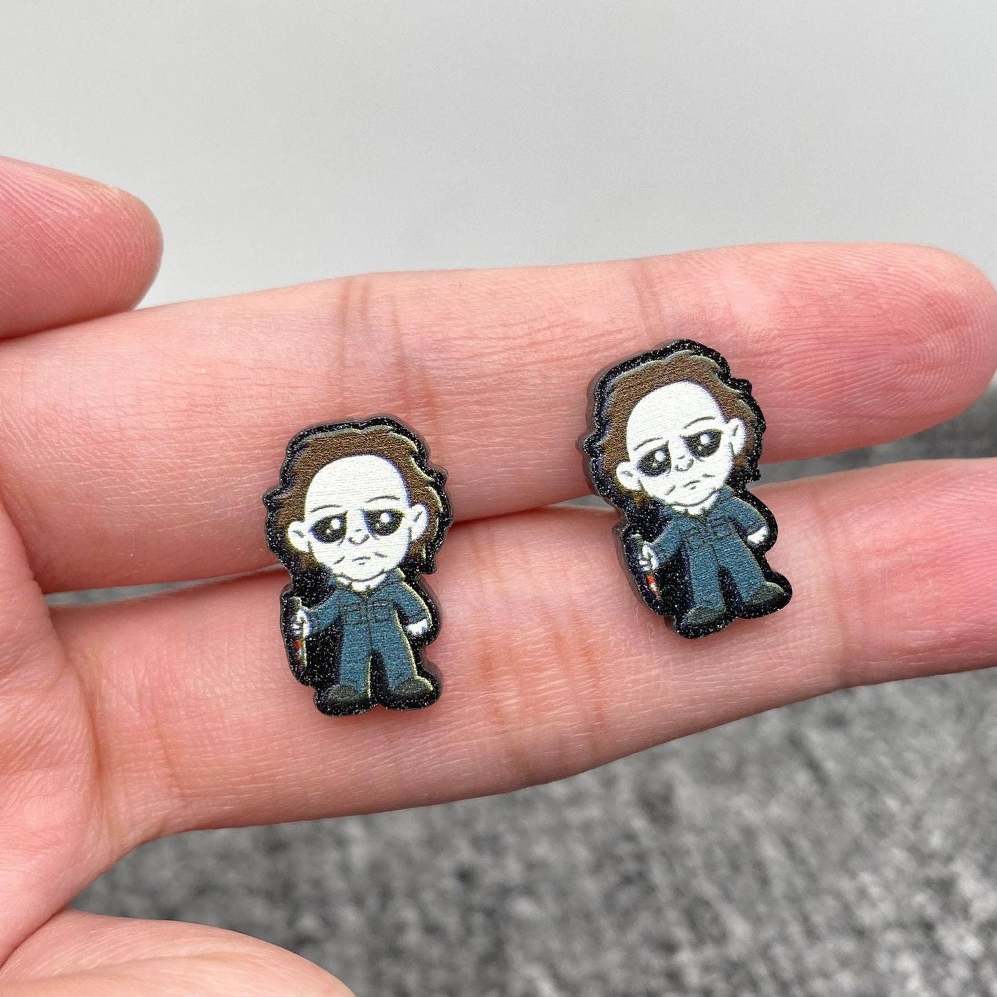 Halloween Character Acrylic Ear Studs