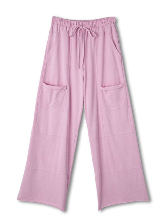 Simply Southern Vintage Washed Wide Leg Pants - Pink