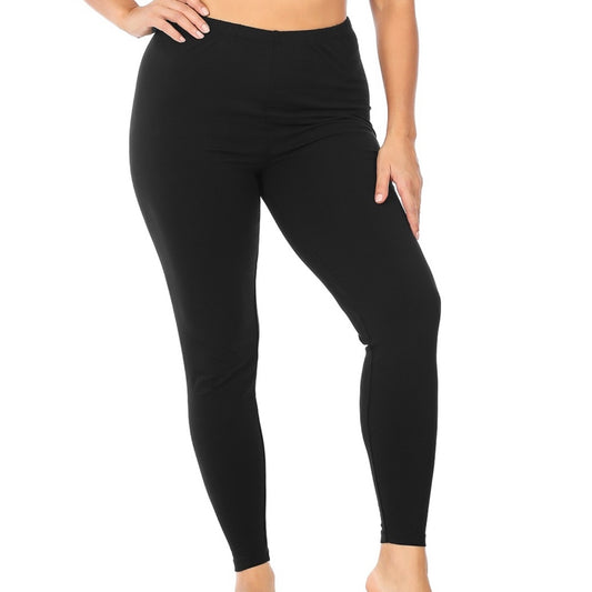 Plus Size Cotton Full Length Leggings