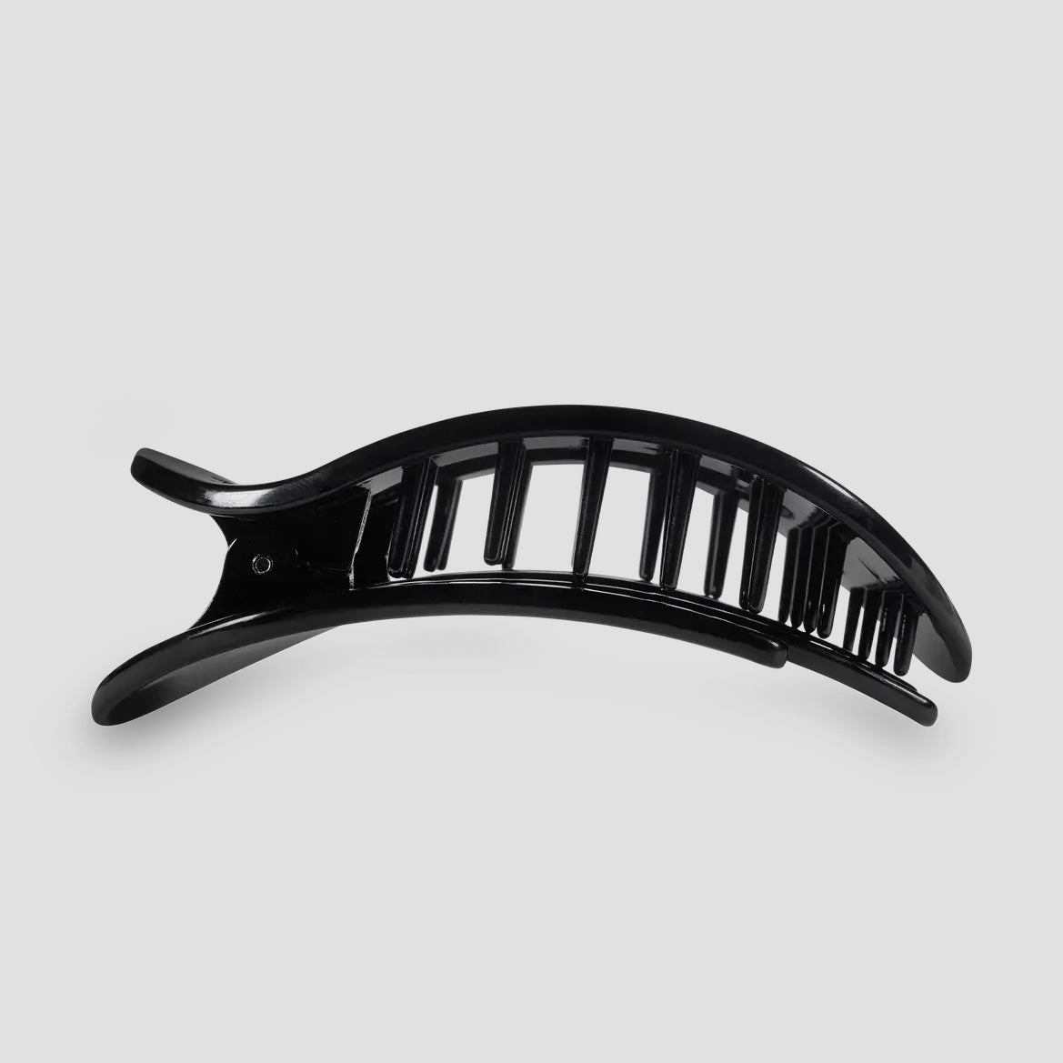 Jet Black Medium Teleties Flat Round Clip