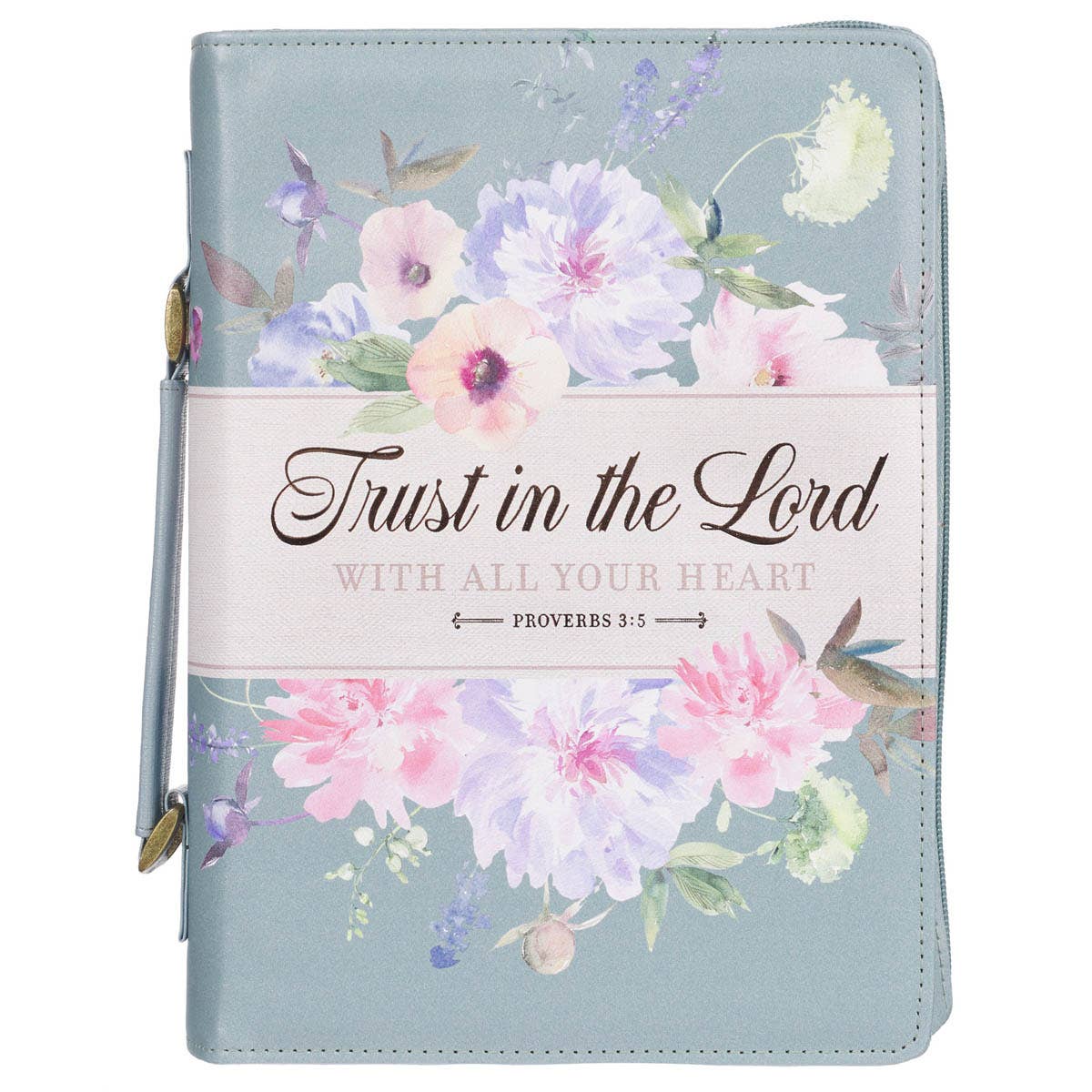 Teal Trust Prov. 3:5 Large Bible Cover