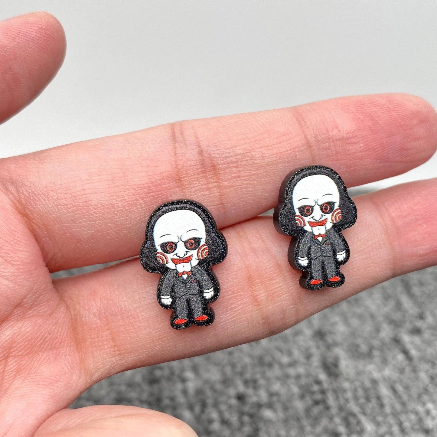 Halloween Character Acrylic Ear Studs