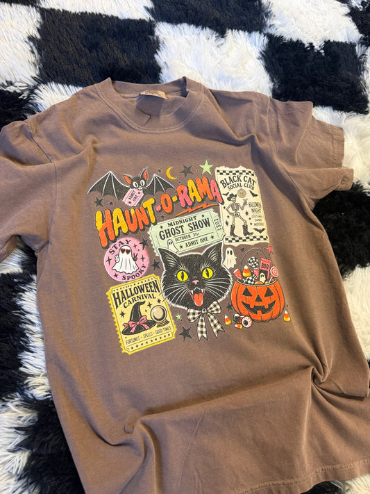 Haunt-O-Rauma Comfort Colors Tee in Espresso