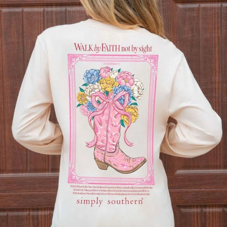 Simply Southern Walk By Faith Long Sleeve Shirt