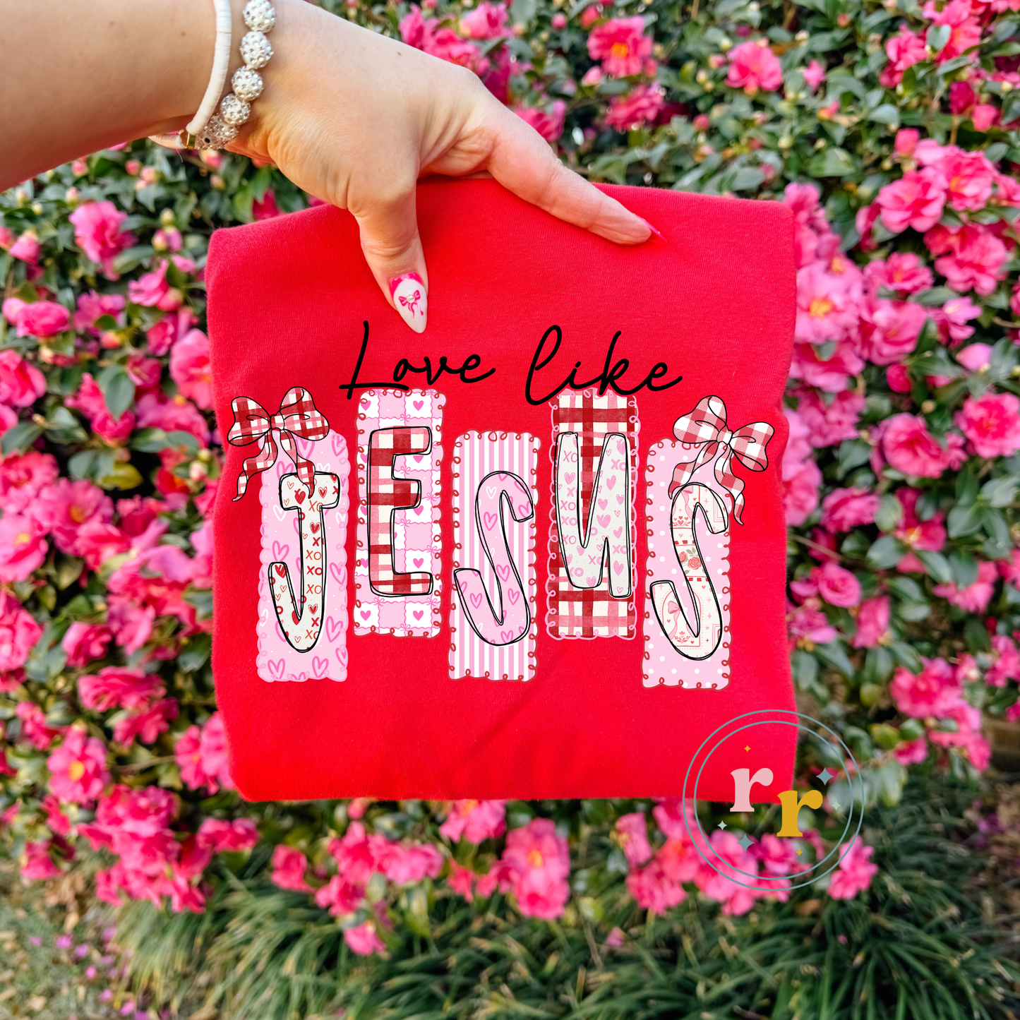 Love Like Jesus Valentine Graphic Tee