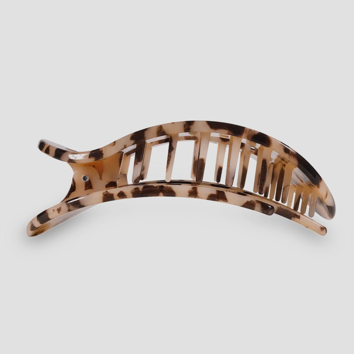 Blonde Tortoise Large Teleties Flat Round Clip