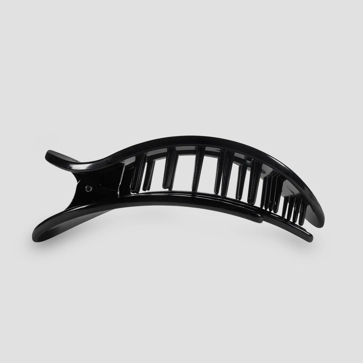 Jet Black Small Teleties Flat Round Clip