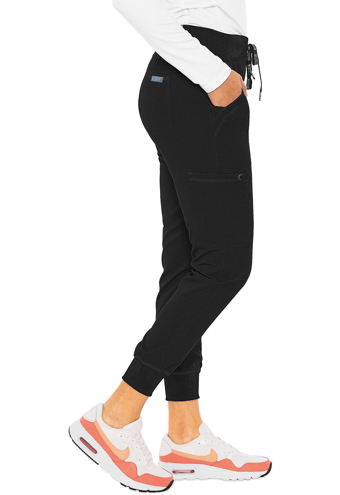Med Couture Jogger Yoga Pant in Black MC7710