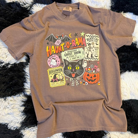 Haunt-O-Rama Halloween Cat Tee