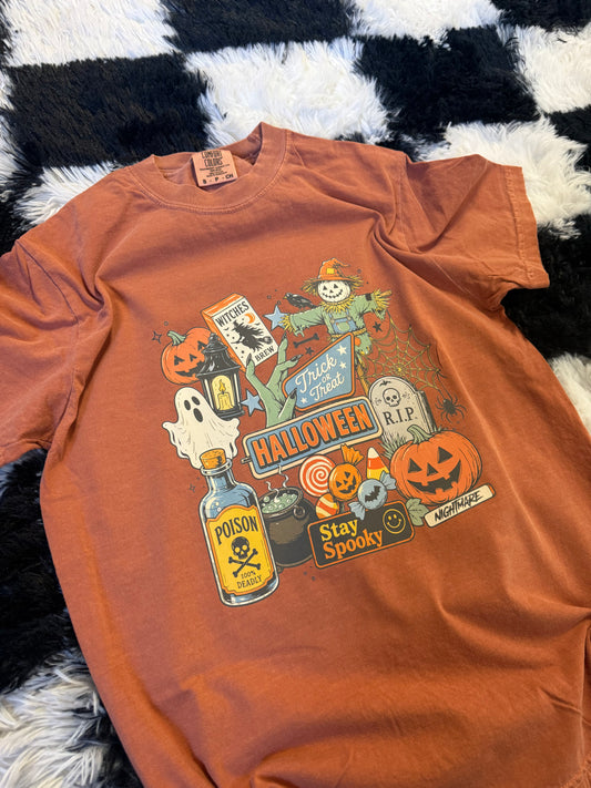 Halloween Graphic Tee on Comfort Colors