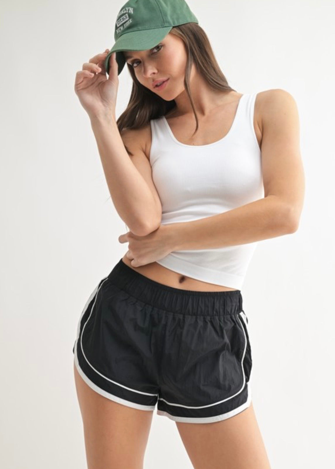 White Classic Ribbed Tank Top