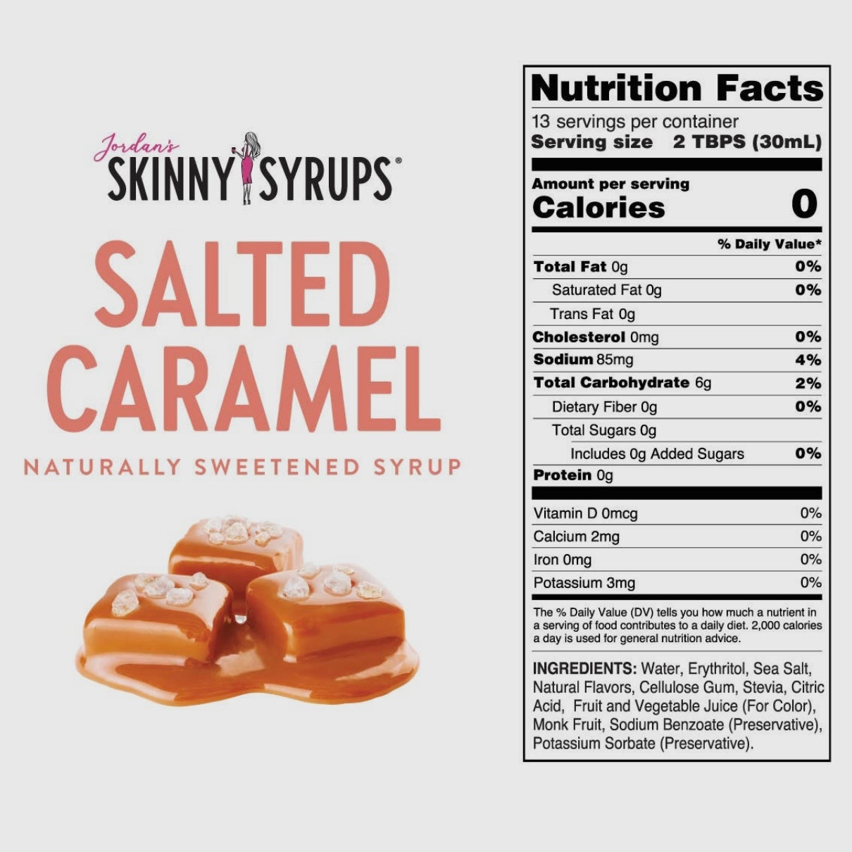 Naturally Sweetened Salted Caramel Syrup