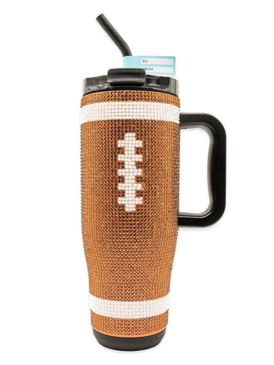Simply Southern 40oz Football Rhinestone Tumbler