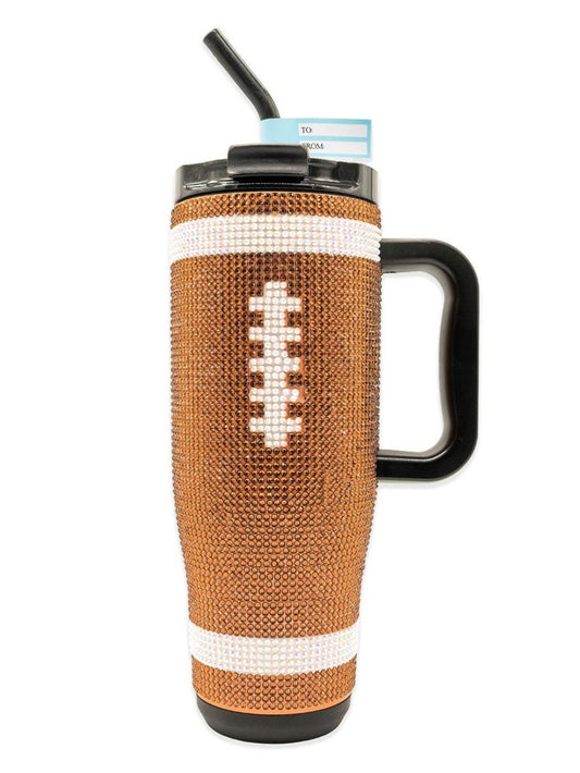 Simply Southern 40oz Football Rhinestone Tumbler