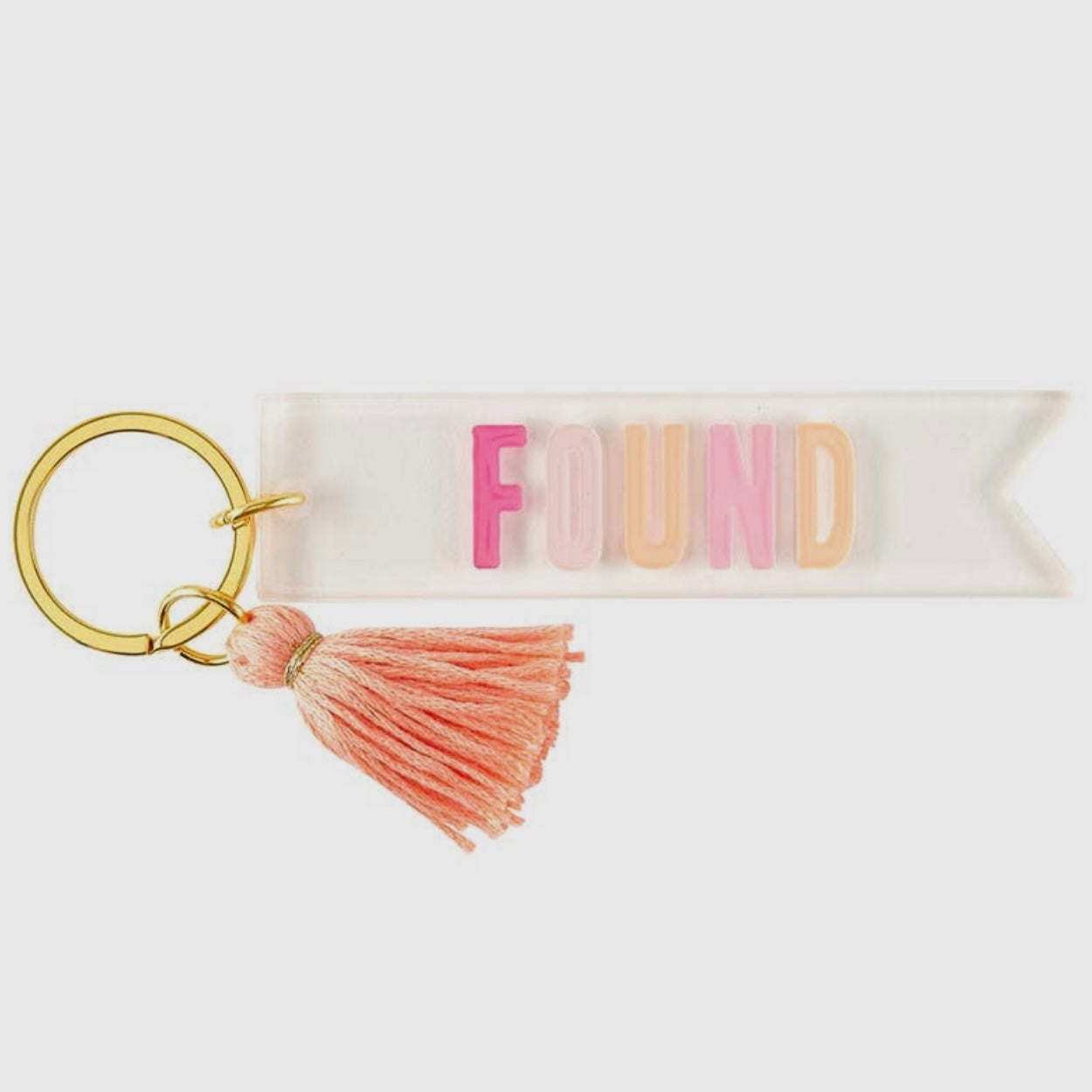 Found Acrylic Keytag