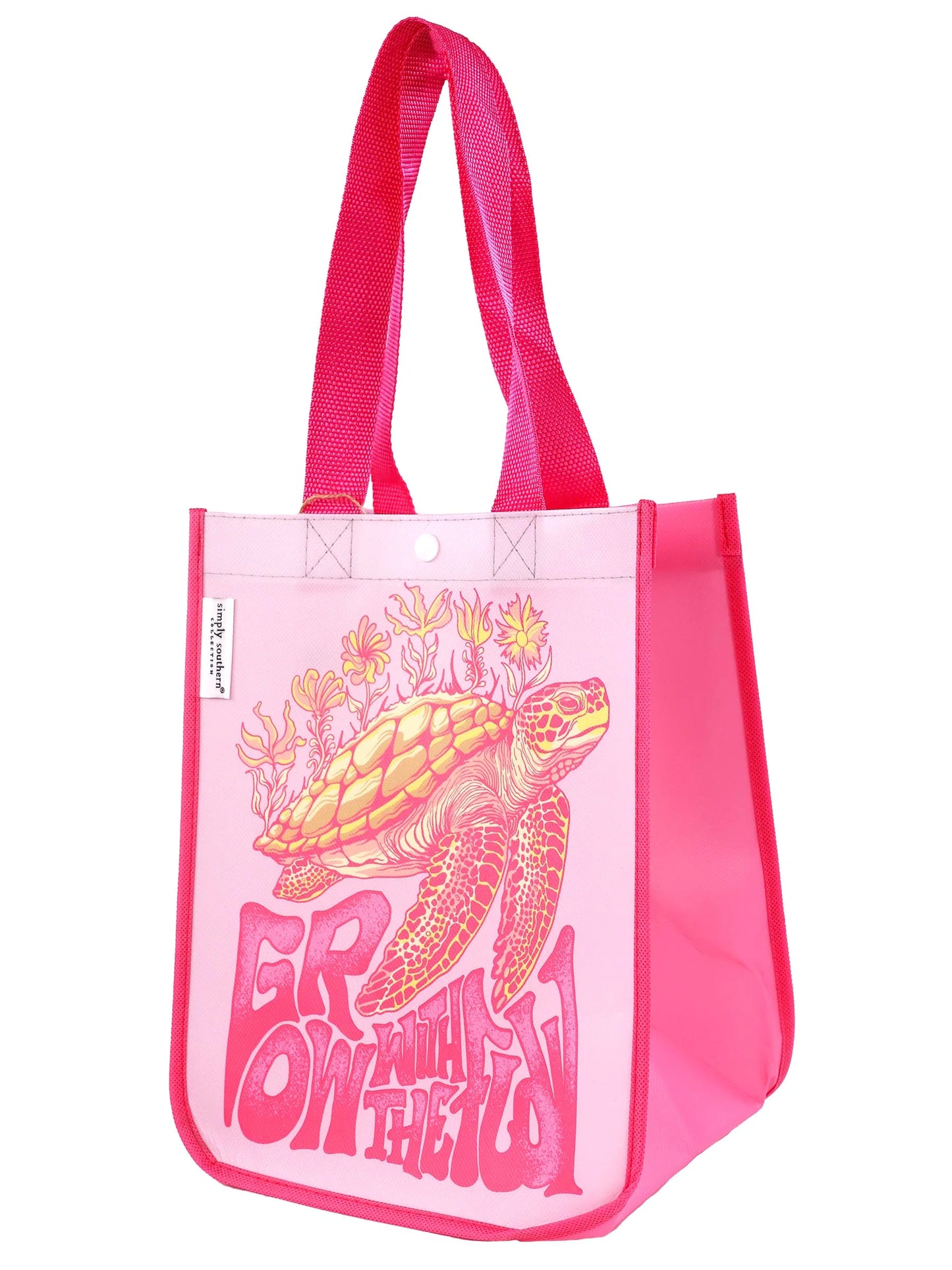 Medium Simply Southern Eco Bag - Sea Turtles