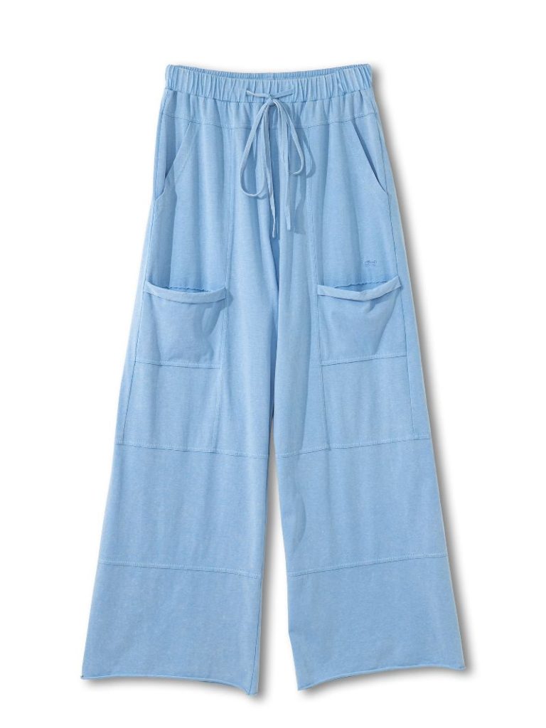 Simply Southern Vintage Washed Wide Leg Pants - Light Denim